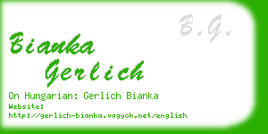 bianka gerlich business card
